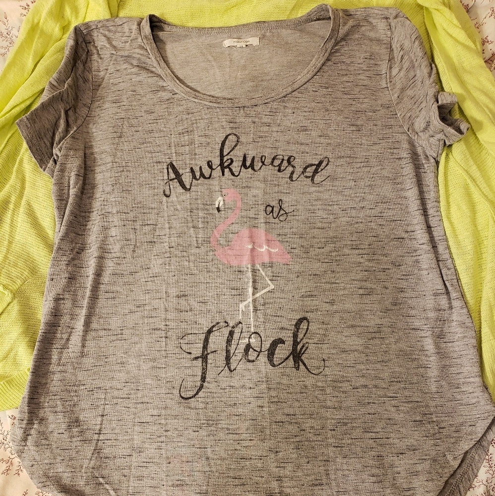 Awkward as flock Maurice's top